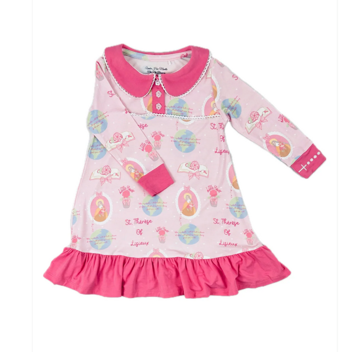 St. Therese of Lisieux Girls Nightgown