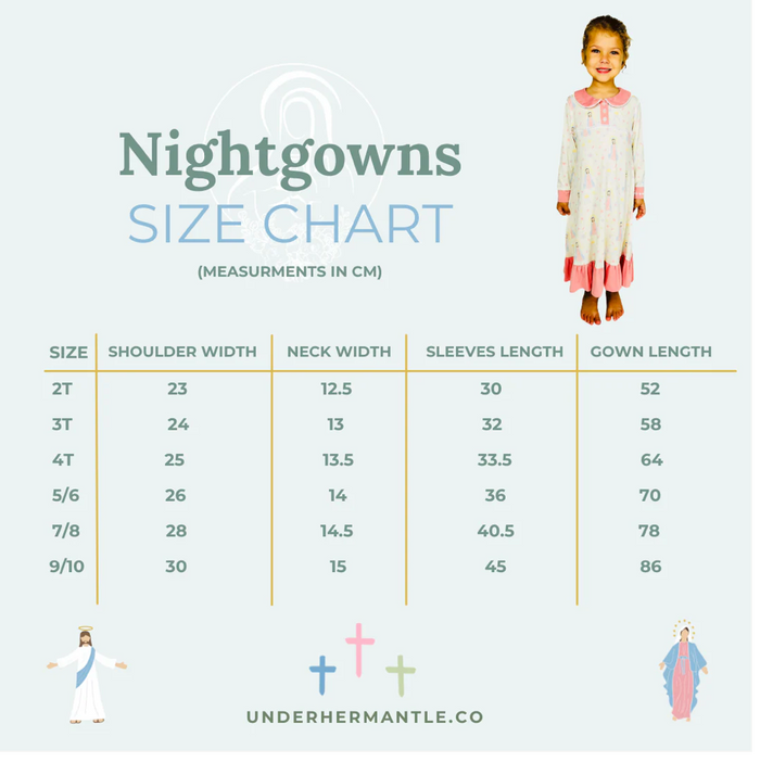 St. Therese of Lisieux Girls Nightgown