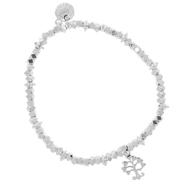 Stackable Silver Plated Bracelet - Tree of Life