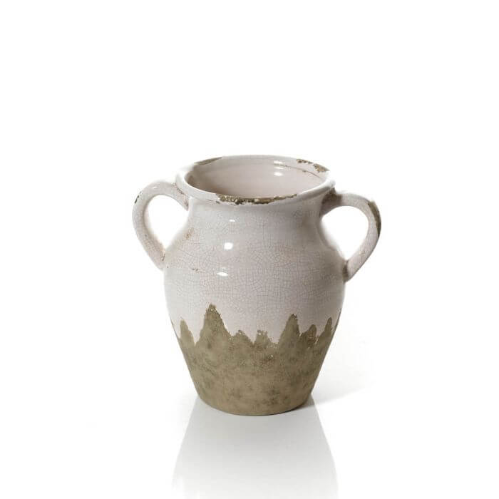 Stoneware Crackle effect With Aged Stone Effect Urn