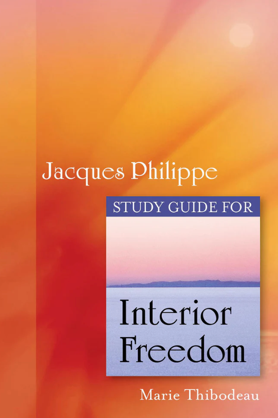 Study guide for 'Interior Freedom' by Jacques Philippe with a colorful cover