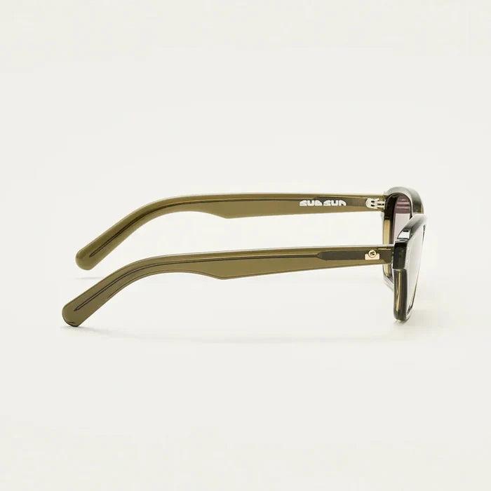 Sub Sun SUB016 Sunglasses - Transparent Green/Grey