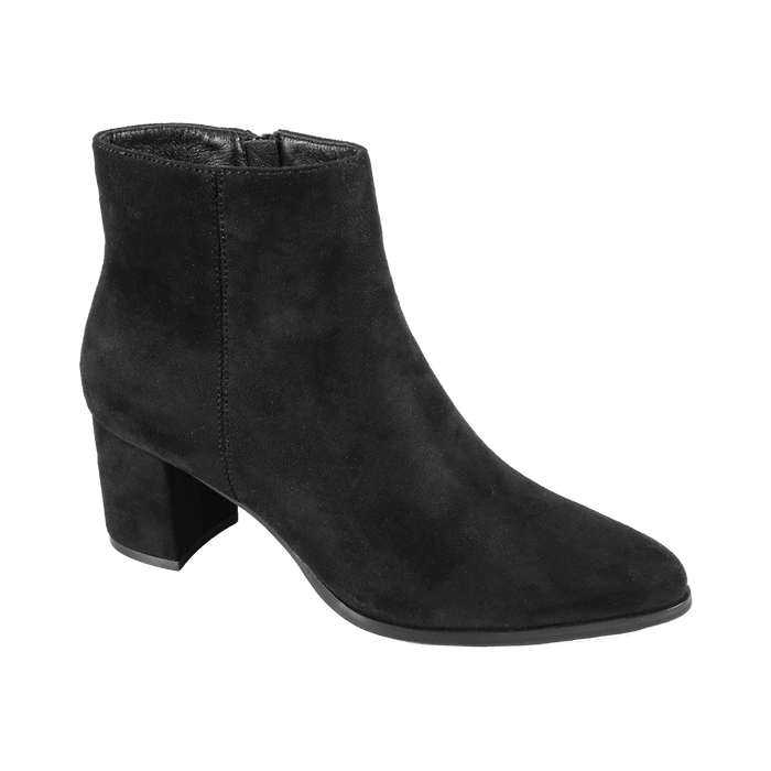 TANYA Ladies Heeled Ankle Boot - Black MF