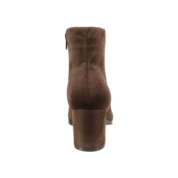 TANYA Ladies Heeled Ankle Boot - Brown MF