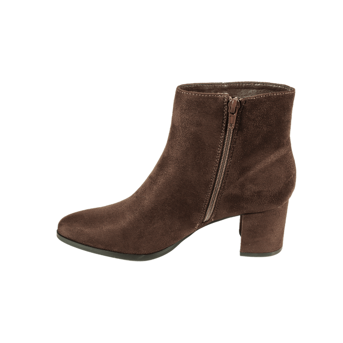 TANYA Ladies Heeled Ankle Boot - Brown MF