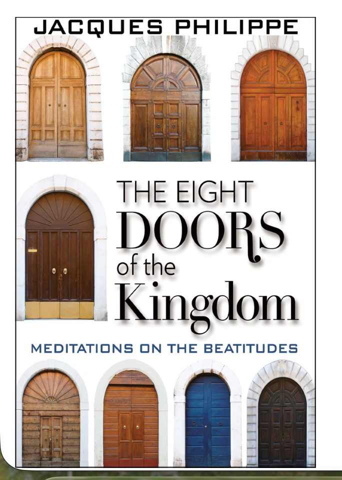 Book cover of 'The Eight Doors of the Kingdom' with images of doors.
