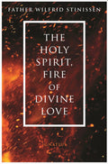 Book cover of 'The Holy Spirit, Fire of Divine Love' with fiery design and text.