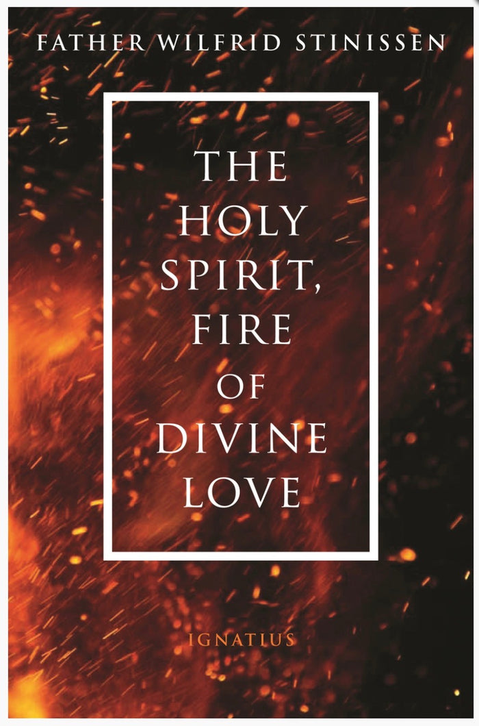 Book cover of 'The Holy Spirit, Fire of Divine Love' with fiery design and text.