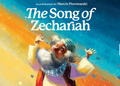 Book cover of 'The Song of Zechariah' with an illustration of a character against a colorful background.