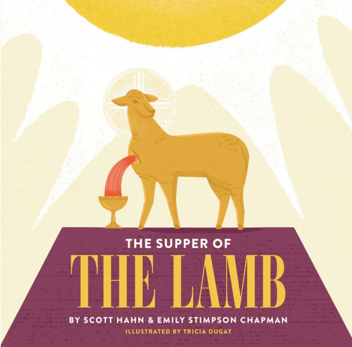 Book cover of 'The Supper of the Lamb' with a lamb and chalice design.