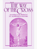 Book cover of 'The Way of the Cross' by St. Alphonsus Liguori with a purple tint.