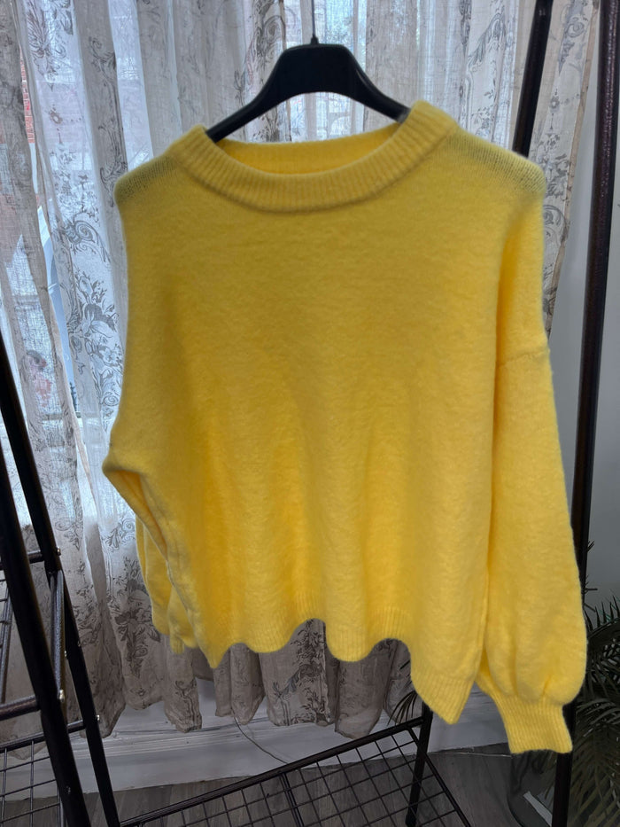 Tiffany Crew Neck Wool Blend Jumper