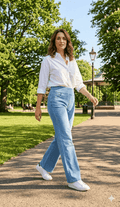 Tocada - Wide Leg Bright Blue Jean