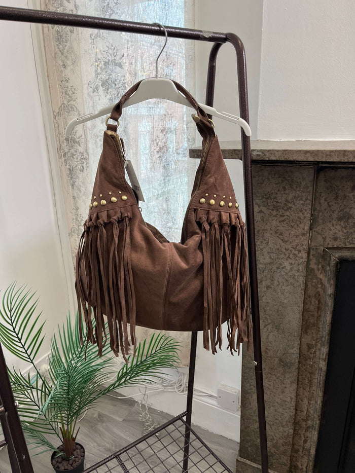 Tori-Jane Suede Shoulder Bag