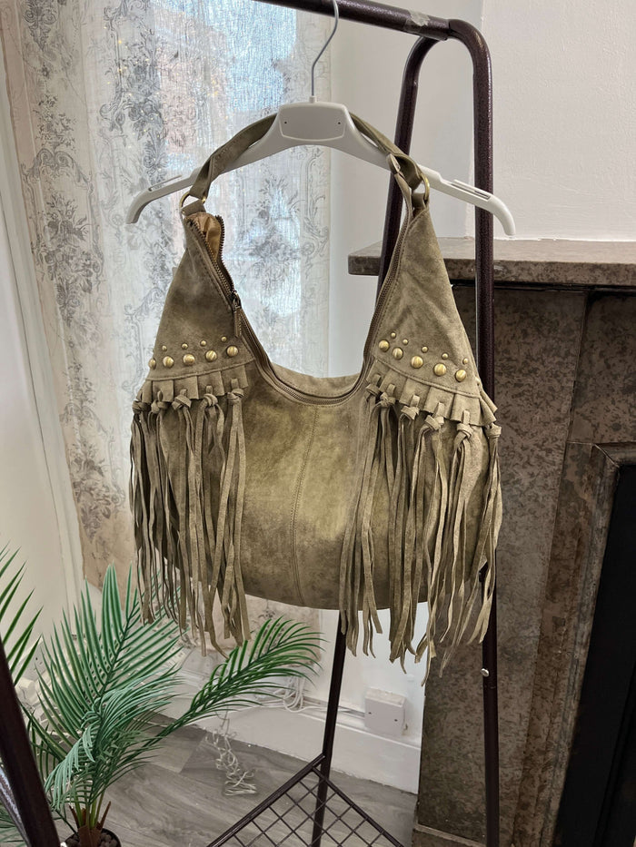 Tori-Jane Suede Shoulder Bag