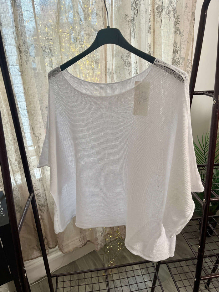 Torzi-Jane Boxy Swing Woven Knit Jumper