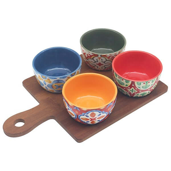 Tuscany Bowls on Tray Set of 4