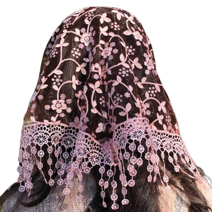Veil ~ Cherry Blossom - Burgundy