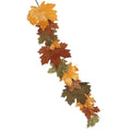 Velvet Mixed Leaves Autumn Garland