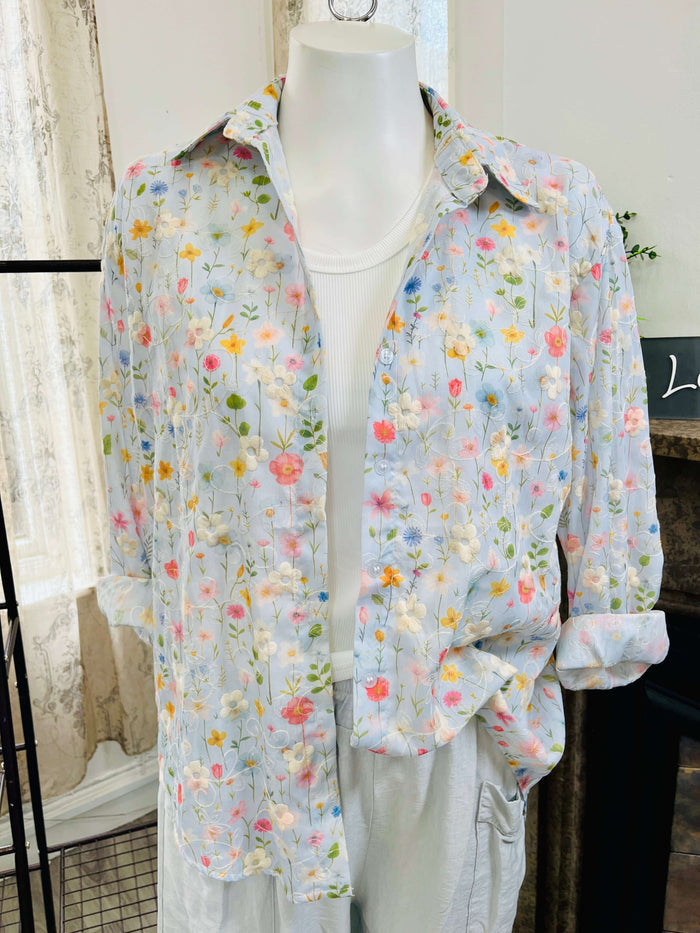 Verity Embroidered Detail Ladies Shirt