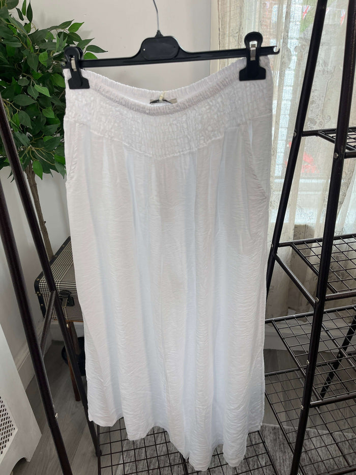 Veronica Elasticated Wide Leg Ankle Grazer