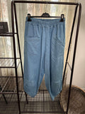 Vienna Denim Cropped Elasticated Waist Trouser