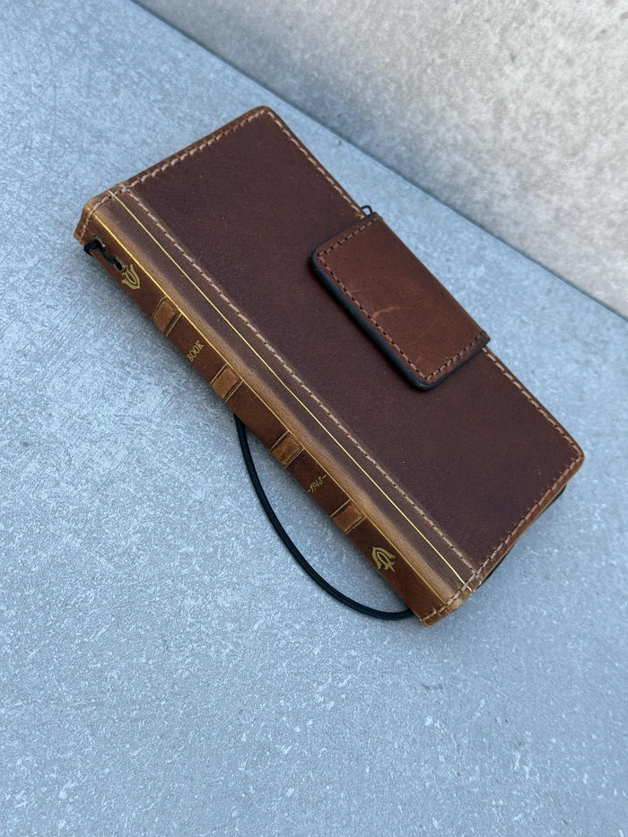 Vintage Book Leather Wallet Case for Google Pixel