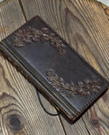 Vintage Book Style Leather iPhone 17 Wallet Case with Card Slots