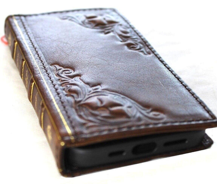 Vintage Book Style Leather iPhone 17 Wallet Case with Card Slots