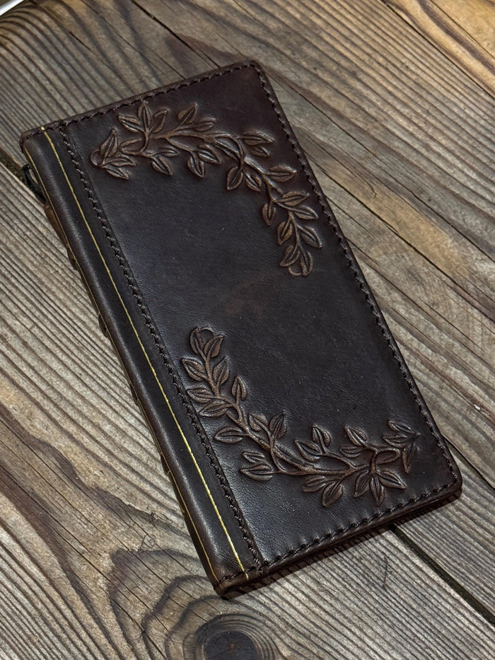 Vintage Book Style Leather iPhone 17 Wallet Case with Card Slots