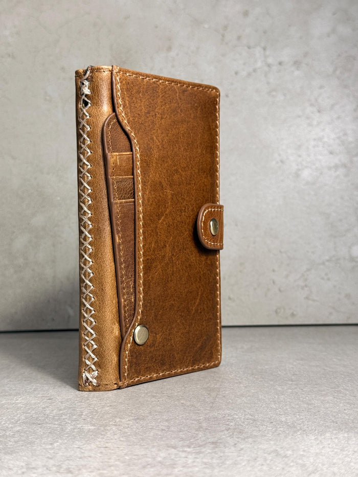 Vintage Book Style Leather iPhone Wallet Case 17