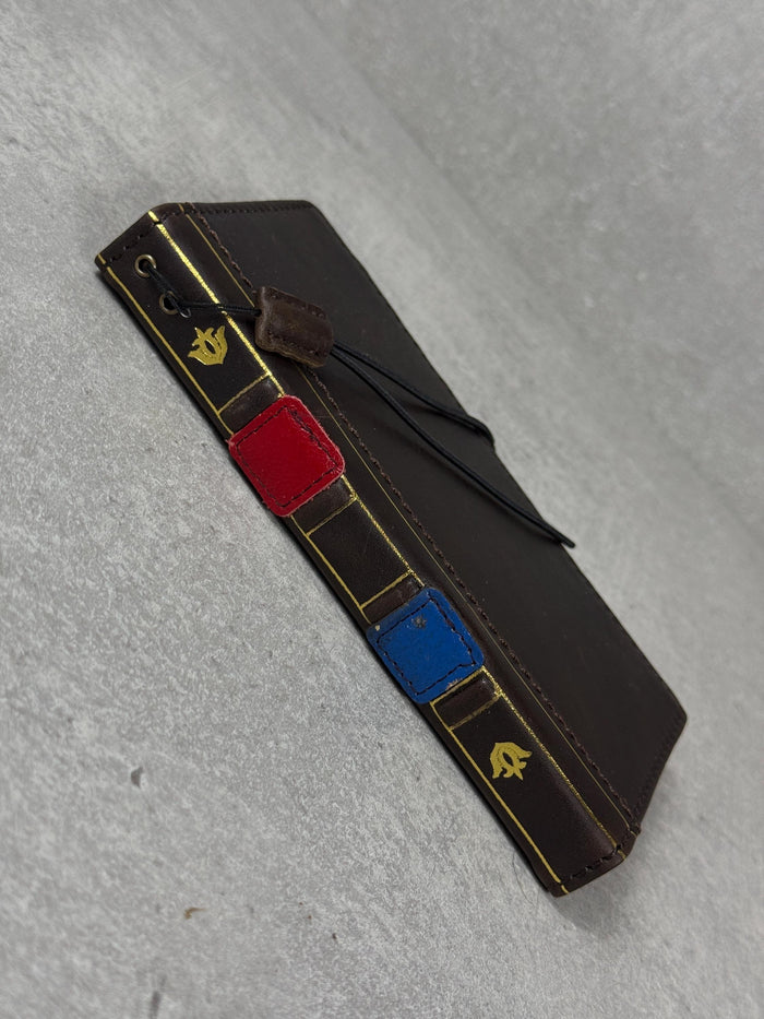 Vintage Book Style Leather iPhone Wallet Case