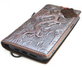 Vintage Dragon Embossed Genuine Leather Wallet Case for Google Pixel