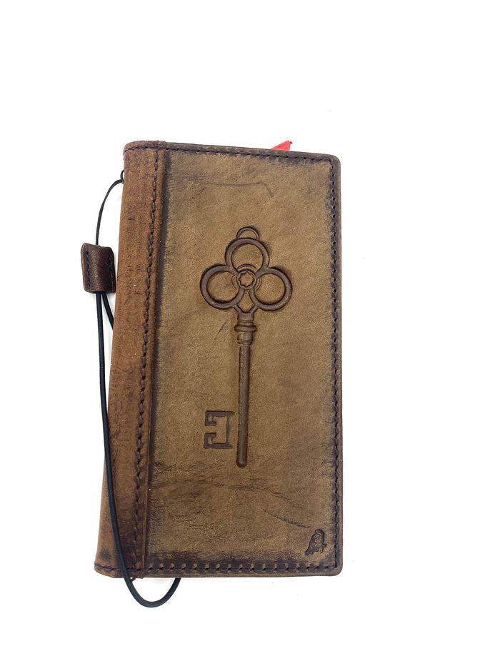 Vintage Key Design Leather iPhone Wallet Case