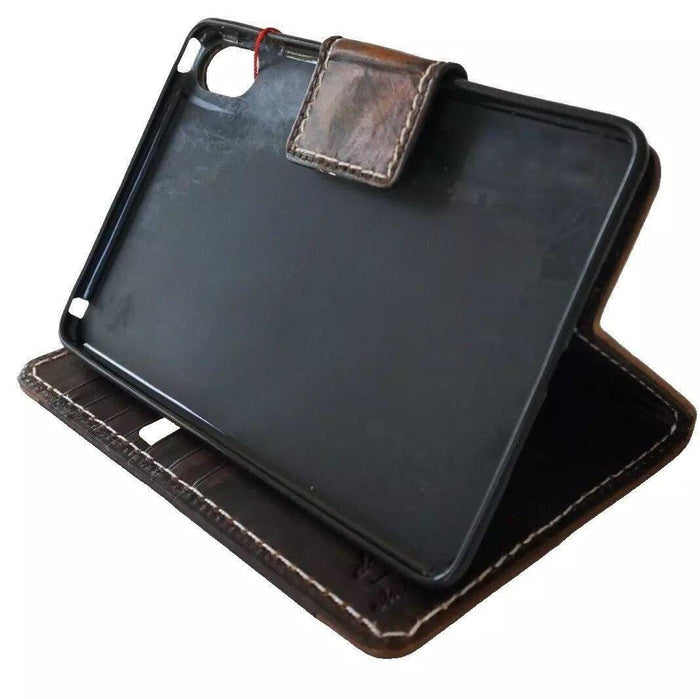Vintage Leather Football iPad Mini Case: Magnetic Wallet, Hand Sewn