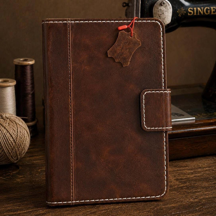 Vintage Leather iPad 11 13 10.9 9.7 Air Pro Case Hand Sewn Pen Holder