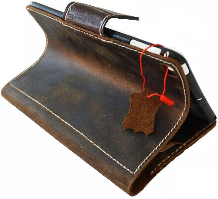 Vintage Leather iPad Case: Hand Sewn Wallet with Pen Holder