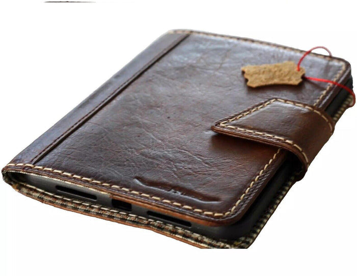 Vintage Leather iPad Case: Magnetic Wallet, Hand Sewn