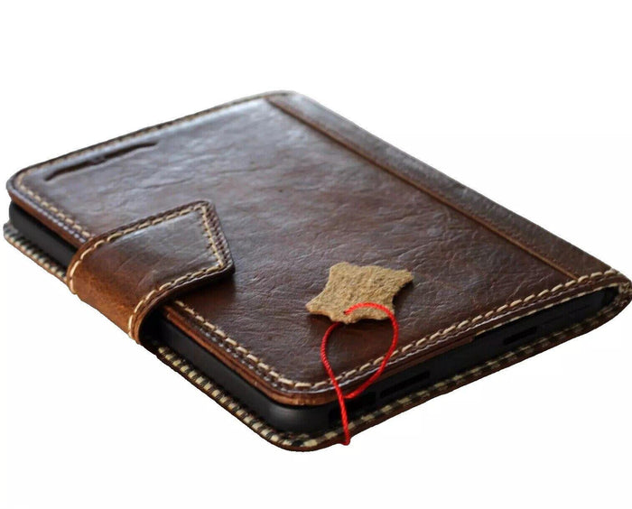 Vintage Leather iPad Case: Magnetic Wallet, Hand Sewn