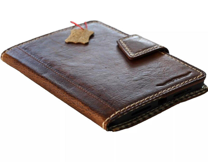 Vintage Leather iPad Case: Magnetic Wallet, Hand Sewn