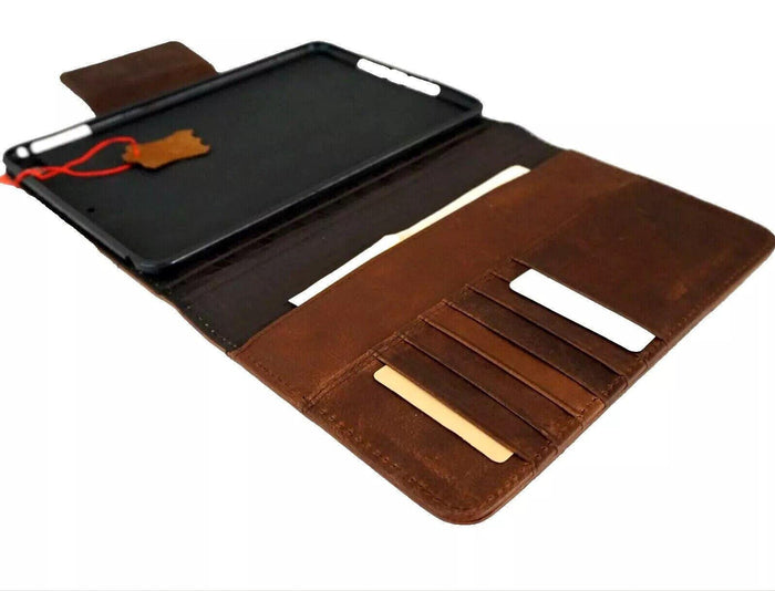 Vintage Leather iPad Mini Case: Magnetic Wallet Cover