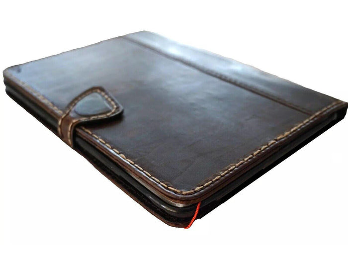 Vintage Leather iPad Mini Case: Magnetic Wallet, Hand Sewn