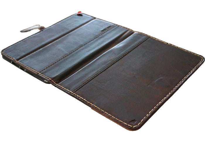 Vintage Leather iPad Mini Case: Magnetic Wallet, Hand Sewn