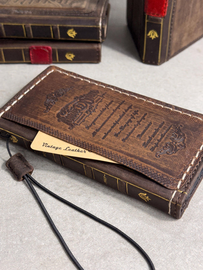 Vintage Leather iPhone 17 Wallet Case: Book Style, Card Slots