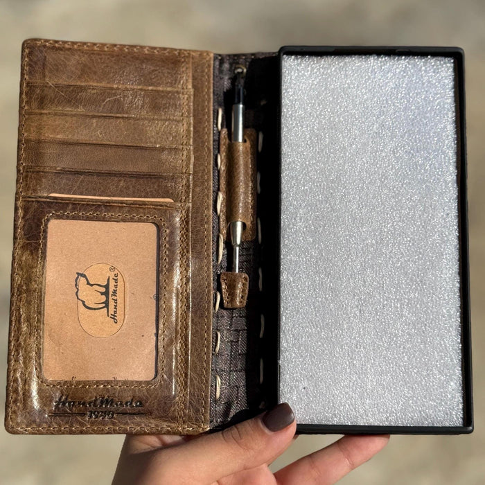 Vintage Leather iPhone 17 Wallet Case: Book Style, Card Slots