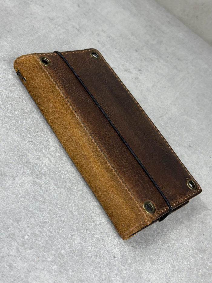 Vintage Leather iPhone Wallet Case: Book Style, Card Slots