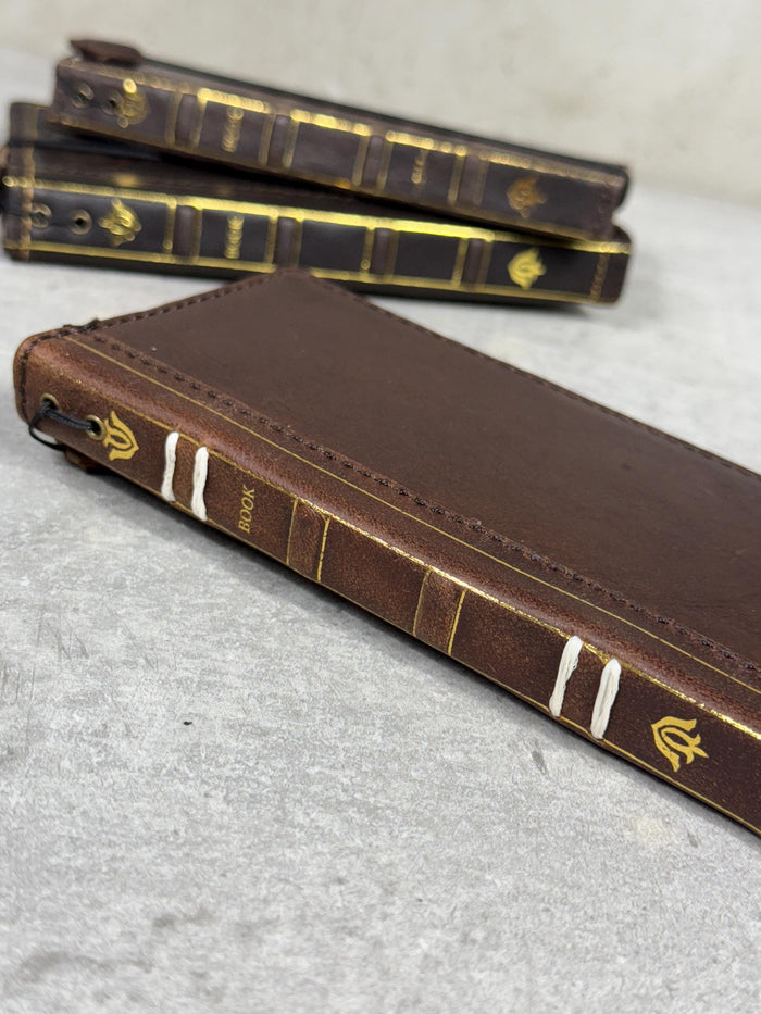 Vintage Leather Wallet Case for Google Pixel: Book Art Design