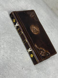 Vintage Leather Wallet Case for Google Pixel: Book Art Design
