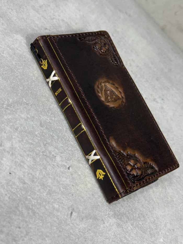 Vintage Leather Wallet Case for Google Pixel: Book Art Design