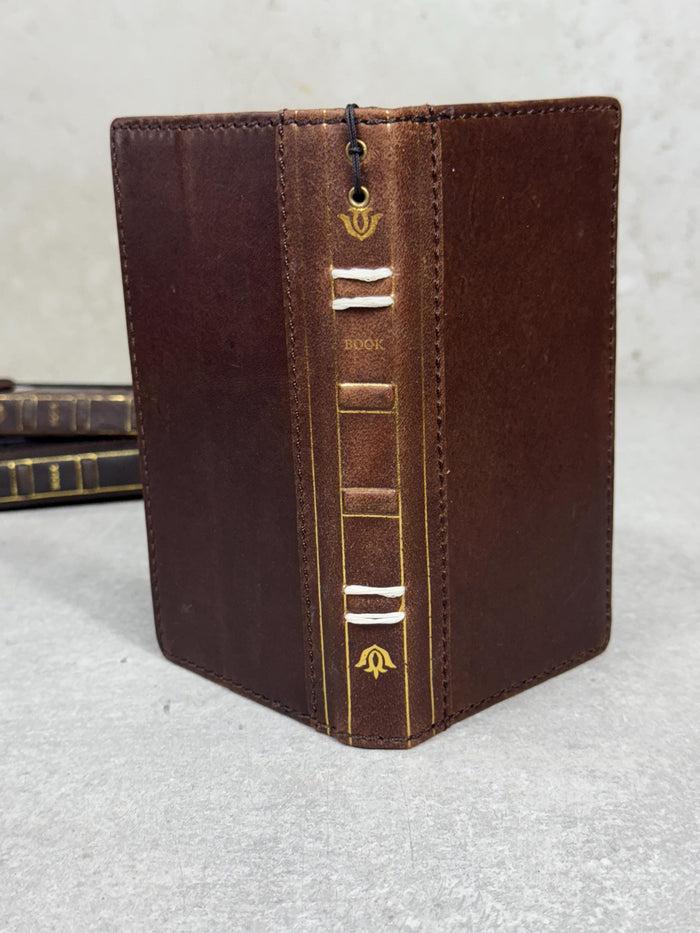 Vintage Leather Wallet Case for Google Pixel: Book Art Design